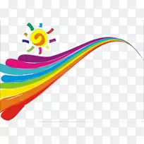 彩虹画动画-太阳画彩虹-空若网 彩虹画动画-太阳画彩虹-空若网
