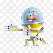 机器人动画-欢迎卡通机器人-空若网 机器人动画-欢迎卡通机器人-空若网