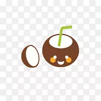椰奶水果卡通-椰奶,饮料-空若网 椰奶水果卡通-椰奶,饮料-空若网
