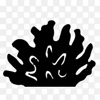 手指线树白色剪贴画线-空若网 手指线树白色剪贴画线-空若网