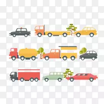 卡通汽车设计插图-城市汽车-空若网 卡通汽车设计插图-城市汽车-空若网