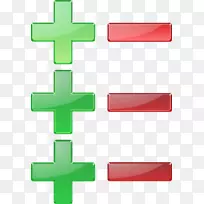 正负符号加减符号计算机图标.数学-空若网 正负符号加减符号计算机图标.数学-空若网