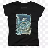 t恤袖颈动物t恤-空若网 t恤袖颈动物t恤-空若网