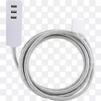 蓄电池充电器延长线usb浪涌保护器交流电源插头和插座.延伸线-空若网 蓄电池充电器延长线usb浪涌保护器交流电源插头和插座.延伸线-空若网