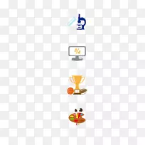 画板水彩画卡通显微镜-空若网 画板水彩画卡通显微镜-空若网