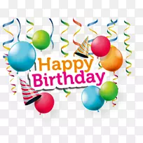 生日蛋糕祝你生日快乐剪贴画生日帽和气球-空若网 生日蛋糕祝你生日快乐剪贴画生日帽和气球-空若网