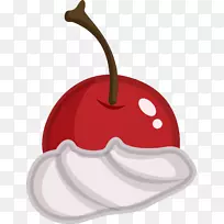 樱桃水彩画-鲜红樱桃-空若网 樱桃水彩画-鲜红樱桃-空若网