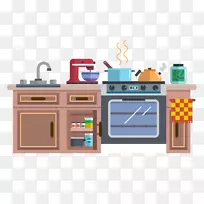 厨房用具动画-压力锅厨房家具展-空若网 厨房用具动画-压力锅厨房家具展-空若网