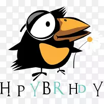 鸟类企鹅生日图-彩色动物生日快乐-空若网 鸟类企鹅生日图-彩色动物生日快乐-空若网