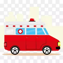 卡通救护车-空若网 卡通救护车-空若网