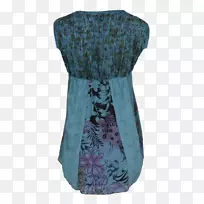 衬衫连衣裙绿松石长背心针织-空若网 衬衫连衣裙绿松石长背心针织-空若网