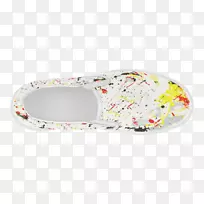 拖鞋行走-黄色飞溅-空若网 拖鞋行走-黄色飞溅-空若网