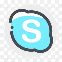 电脑图标桌面壁纸Skype-空若网 电脑图标桌面壁纸Skype-空若网