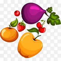 素食剪贴画-苹果樱桃草莓梨PNG载体材料-空若网 素食剪贴画-苹果樱桃草莓梨PNG载体材料-空若网