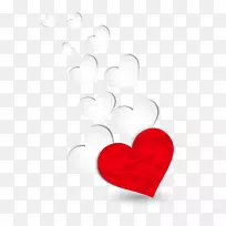 心情人节红白红心装饰品PNG剪贴画-空若网 心情人节红白红心装饰品PNG剪贴画-空若网