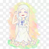 仙女头发颜色鼻子素描-仙女-空若网 仙女头发颜色鼻子素描-仙女-空若网