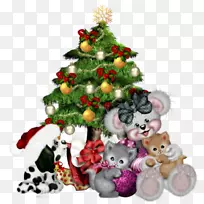 圣诞节动物剪贴画-圣诞节-空若网 圣诞节动物剪贴画-圣诞节-空若网