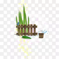 桌面壁纸夹艺术.篱笆花-空若网 桌面壁纸夹艺术.篱笆花-空若网