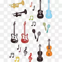 乐器、音符、剪贴画.乐器材料-空若网 乐器、音符、剪贴画.乐器材料-空若网