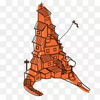 线条树剪贴画-空若网 线条树剪贴画-空若网