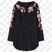 袖衬衫连衣裙-空若网 袖衬衫连衣裙-空若网