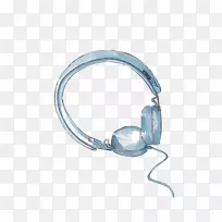 耳机蓝色数字数据蓝色耳机-空若网 耳机蓝色数字数据蓝色耳机-空若网