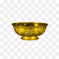 碗餐具金-华丽的金碗-空若网 碗餐具金-华丽的金碗-空若网