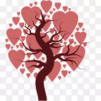 画心卡通树-粉红树-空若网 画心卡通树-粉红树-空若网