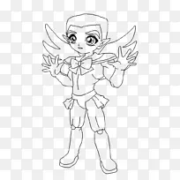 线条艺术智人画手指白噬菌体群-空若网 线条艺术智人画手指白噬菌体群-空若网