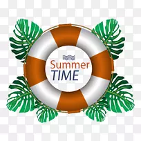 Adobe插画-黄色游泳圈-空若网 Adobe插画-黄色游泳圈-空若网