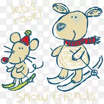 Adobe插画剪贴画滑雪场景-空若网 Adobe插画剪贴画滑雪场景-空若网