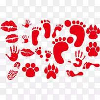 下载adobe插画师剪贴画-手印图案-空若网 下载adobe插画师剪贴画-手印图案-空若网