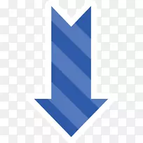 箭头adobe插画计算机文件-蓝色条纹向下箭头-空若网 箭头adobe插画计算机文件-蓝色条纹向下箭头-空若网