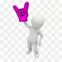 手指拇指泡沫插图.岩石手势-空若网 手指拇指泡沫插图.岩石手势-空若网