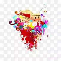 建筑制图.彩色建筑-空若网 建筑制图.彩色建筑-空若网