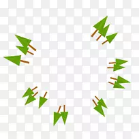 直线三角形叶剪贴画线-空若网 直线三角形叶剪贴画线-空若网