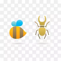 昆虫蝴蝶标志-可爱甲虫-空若网 昆虫蝴蝶标志-可爱甲虫-空若网