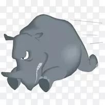 犀牛动画剪辑艺术-犀牛图片-空若网 犀牛动画剪辑艺术-犀牛图片-空若网
