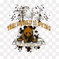 t恤大熊猫插图-摇滚熊猫t恤-空若网 t恤大熊猫插图-摇滚熊猫t恤-空若网