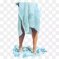 肩袖水绿松石-水-空若网 肩袖水绿松石-水-空若网