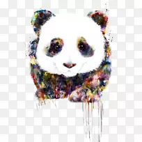 大熊猫绘画数字艺术水彩画-熊猫-空若网 大熊猫绘画数字艺术水彩画-熊猫-空若网