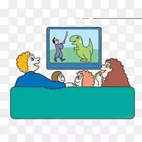 电视节目动画儿童电影-卡通家庭观看动画png-空若网 电视节目动画儿童电影-卡通家庭观看动画png-空若网