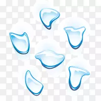 滴蓝飞溅元素-空若网 滴蓝飞溅元素-空若网