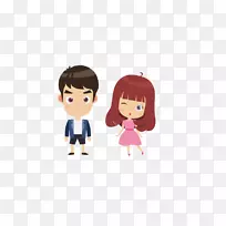 卡通海报-卡通情侣-空若网 卡通海报-卡通情侣-空若网