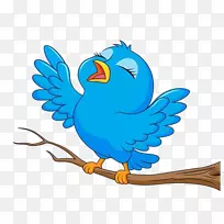 鸟类动画剪辑艺术-卡通树鸟歌唱-空若网 鸟类动画剪辑艺术-卡通树鸟歌唱-空若网