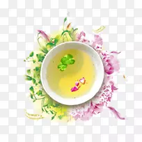 花茶海报绿茶花茶-空若网 花茶海报绿茶花茶-空若网