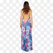 佩斯利肩部睡衣连衣裙-空若网 佩斯利肩部睡衣连衣裙-空若网