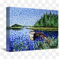 英国薰衣草湿地水资源绘画-空若网 英国薰衣草湿地水资源绘画-空若网