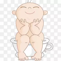 儿童摄影插图-一个婴儿上厕所-空若网 儿童摄影插图-一个婴儿上厕所-空若网