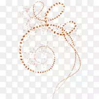 象征橙色项链-空若网 象征橙色项链-空若网